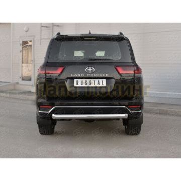 Защита заднего бампера d76 дуга РусСталь для Toyota Land Cruiser 300 70TH ANNIVERSARY 2021-