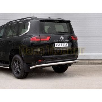 Защита заднего бампера d57 секции РусСталь для Toyota Land Cruiser 300 2021-