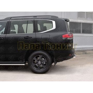 Защита заднего бампера d76 дуга РусСталь для Toyota Land Cruiser 300 2021-