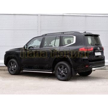 Защита заднего бампера d76 дуга РусСталь для Toyota Land Cruiser 300 2021-