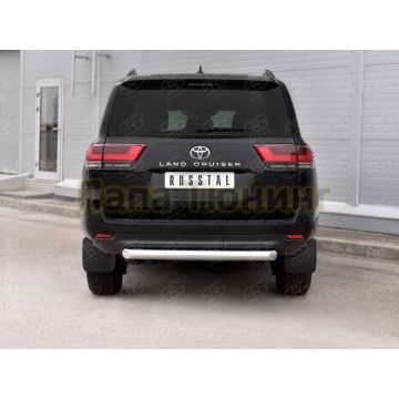 Защита заднего бампера d76 дуга РусСталь для Toyota Land Cruiser 300 2021-