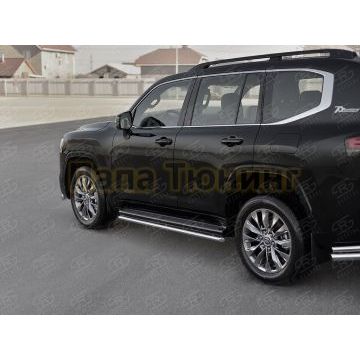Защита порогов d42 РусСталь для Toyota Land Cruiser 300 2021-