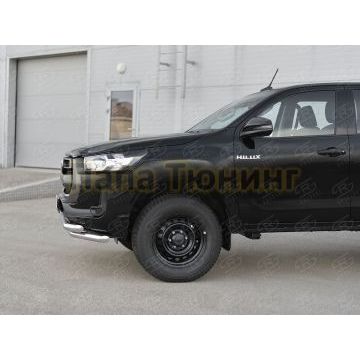 Защита переднего бампера d57 секции-d57 секции РусСталь для Toyota Hilux 2020-