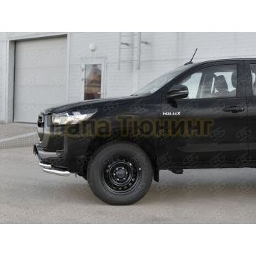 Защита переднего бампера d57 секции-d42 секции РусСталь для Toyota Hilux 2020-