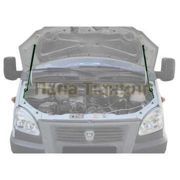 Амортизаторы капота, 2 шт. Сталь Pneumatic для Gazelle Business 2003-