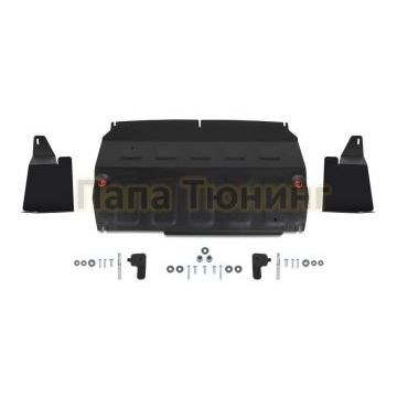 Защита картера + КПП + пыльники левый и правый Сталь АвтоБРОНЯ для Chery Tiggo 4, V - 1.5; 2.0 2019-/Chery Tiggo 7 Pro, V - 1.5 2020-/Chery Tiggo 7, V - 1.5; 2.0 2019-2020/Chery Tiggo 8 Pro, V - 1.6; 2.0 2020-/Chery Tiggo 8, V - 2.0 2020-