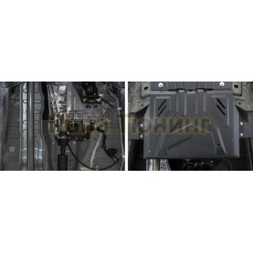 Защита РК Сталь RIVAL для Fiat Fullback, V - 2.4d 2016-/ Mitsubishi L200, V - 2.4d; 2,4d H.P. 2015-/Mitsubishi Pajero Sport, V - 3.0; 2.4d 2016-