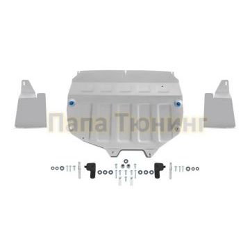 Защита картера + КПП + пыльники левый и правый Алюминий RIVAL для Chery Tiggo 4, V - 1.5; 2.0; Увеличенная 2019-/Chery Tiggo 7 Pro, V - 1.5; Увеличенная 2020-/Chery Tiggo 7, V - 1.5; 2.0; Увеличенная 2019-2020/Chery Tiggo 8 Pro, V - 1.6; 2.0; Увеличенная 2020-/Chery Tiggo 8, V - 2.0; Увеличенная 2020-