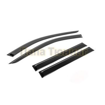 Дефлекторы окон AutoFlex литьевой поликарбонат 4 шт. для Lada Largus 2012-/Largus Cross 2014-