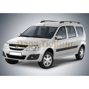 Дефлекторы окон AutoFlex литьевой поликарбонат 4 шт. для Lada Largus 2012-/Largus Cross 2014-