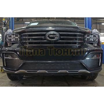Защита радиатора GAC GS8 2016-2023 (GE/GL) black низ