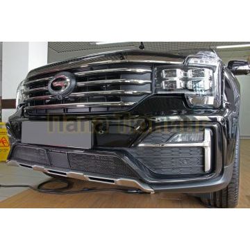 Защита радиатора GAC GS8 2016-2023 (GT) black низ с датчиком ACC