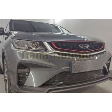 Защита радиатора Geely Coolray 2019-2024 black центр