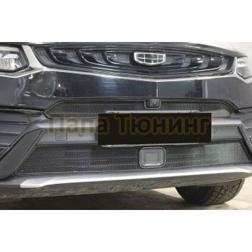 Защита радиатора Geely Tugella 2020- black низ