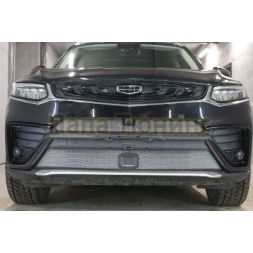 Защита радиатора Geely Tugella 2020- chrome низ
