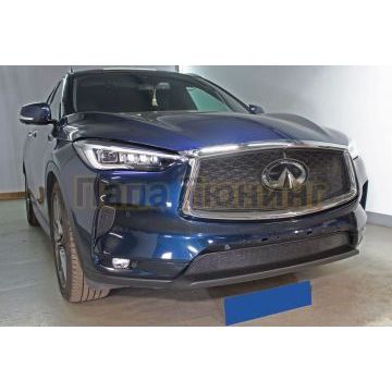 Защита радиатора Infiniti QX50 2021- black низ