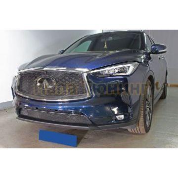 Защита радиатора Infiniti QX50 2021- black низ