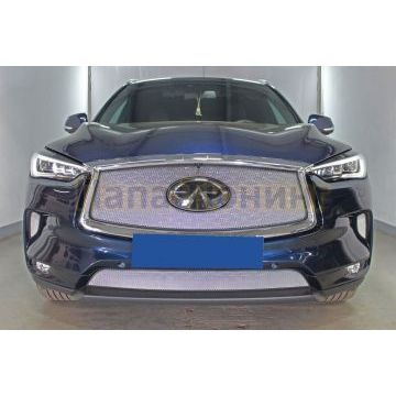 Защита радиатора Infiniti QX50 2021- chrome низ PPREMIUM