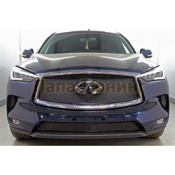 Защита радиатора Infiniti QX50 2021- black низ PPREMIUM