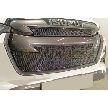 Защита радиатора Isuzu D-Max 2019- black низ PREMIUM