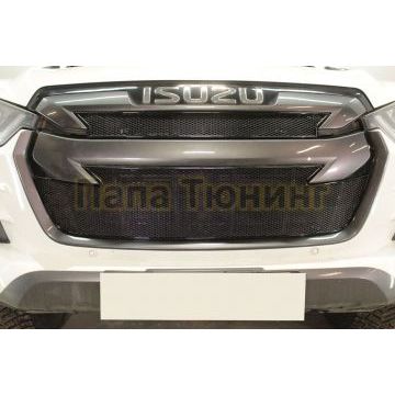 Защита радиатора Isuzu D-Max 2019- black низ PREMIUM