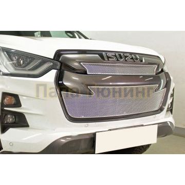 Защита радиатора Isuzu D-Max 2019- chrome низ PREMIUM