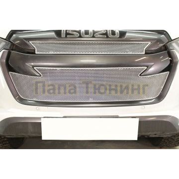 Защита радиатора Isuzu D-Max 2019- chrome низ PREMIUM