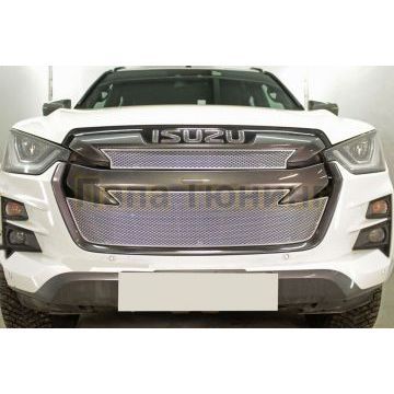 Защита радиатора Isuzu D-Max 2019- chrome низ PREMIUM