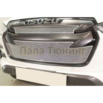 Защита радиатора Isuzu D-Max 2019- chrome низ PREMIUM