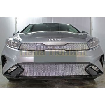 Защита радиатора KIA Cerato 2021- chrome низ