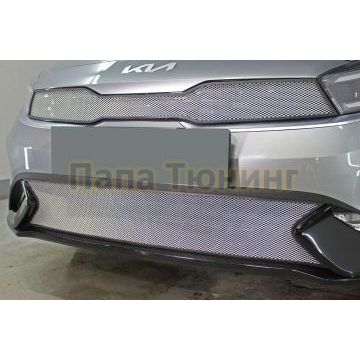 Защита радиатора KIA Cerato 2021- chrome низ