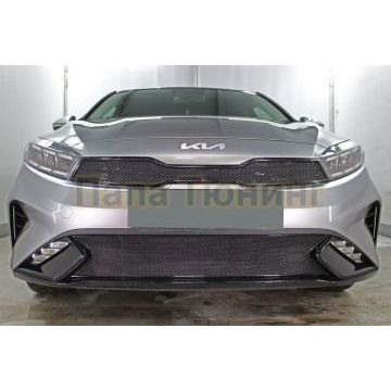 Защита радиатора KIA Cerato 2021- black низ PREMIUM