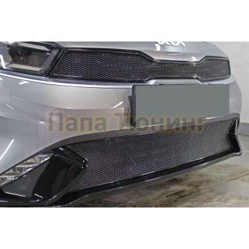 Защита радиатора KIA Cerato 2021- black низ PREMIUM