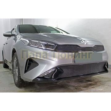 Защита радиатора KIA Cerato 2021- black низ PREMIUM