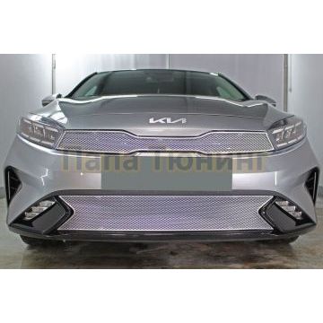 Защита радиатора KIA Cerato 2021- chrome низ PREMIUM