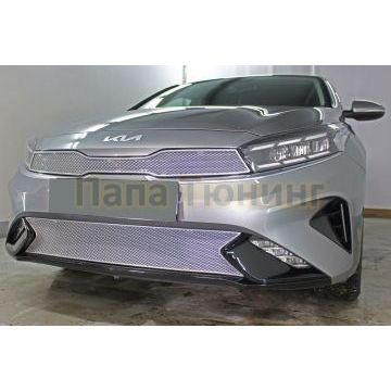 Защита радиатора KIA Cerato 2021- chrome низ PREMIUM