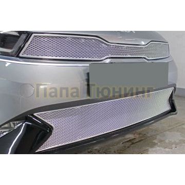 Защита радиатора KIA Cerato 2021- chrome низ PREMIUM