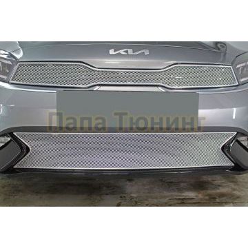 Защита радиатора KIA Cerato 2021- chrome низ PREMIUM