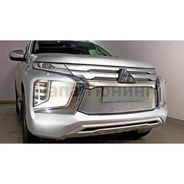Защита радиатора Mitsubishi Pajero Sport 2021- chrome низ PREMIUM