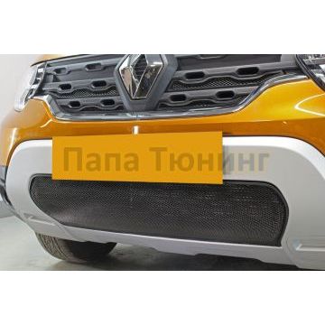 Защита радиатора Renault Duster 2021- black низ