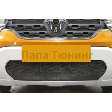 Защита радиатора Renault Duster 2021- black низ