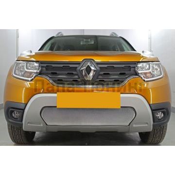 Защита радиатора Renault Duster 2021- chrome низ