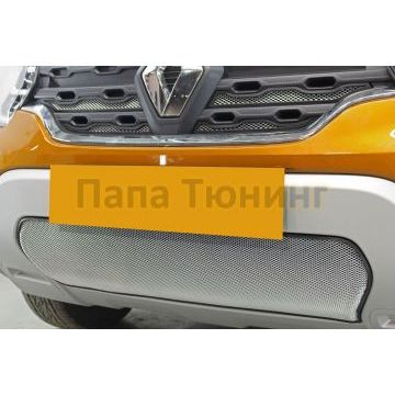 Защита радиатора Renault Duster 2021- chrome низ