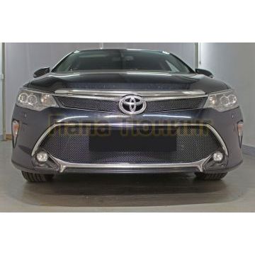 Защита радиатора Toyota Camry XV50/XV55 2017-2018 black низ PREMIUM