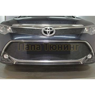 Защита радиатора Toyota Camry XV50/XV55 2017-2018 black низ PREMIUM