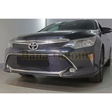 Защита радиатора Toyota Camry XV50/XV55 2017-2018 black низ PREMIUM