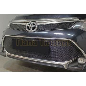 Защита радиатора Toyota Camry XV50/XV55 2017-2018 black низ PREMIUM