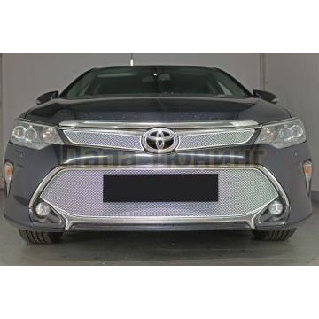 Защита радиатора Toyota Camry XV50/XV55 2017-2018 chrome низ PREMIUM
