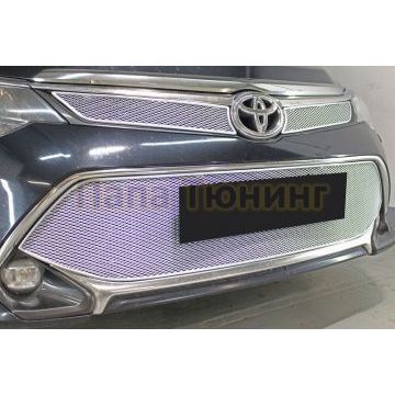 Защита радиатора Toyota Camry XV50/XV55 2017-2018 chrome низ PREMIUM