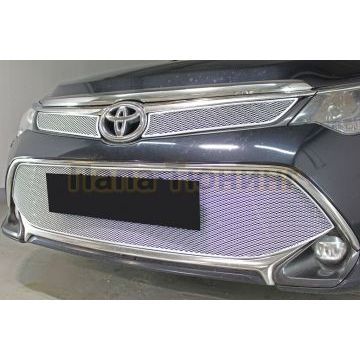Защита радиатора Toyota Camry XV50/XV55 2017-2018 chrome низ PREMIUM
